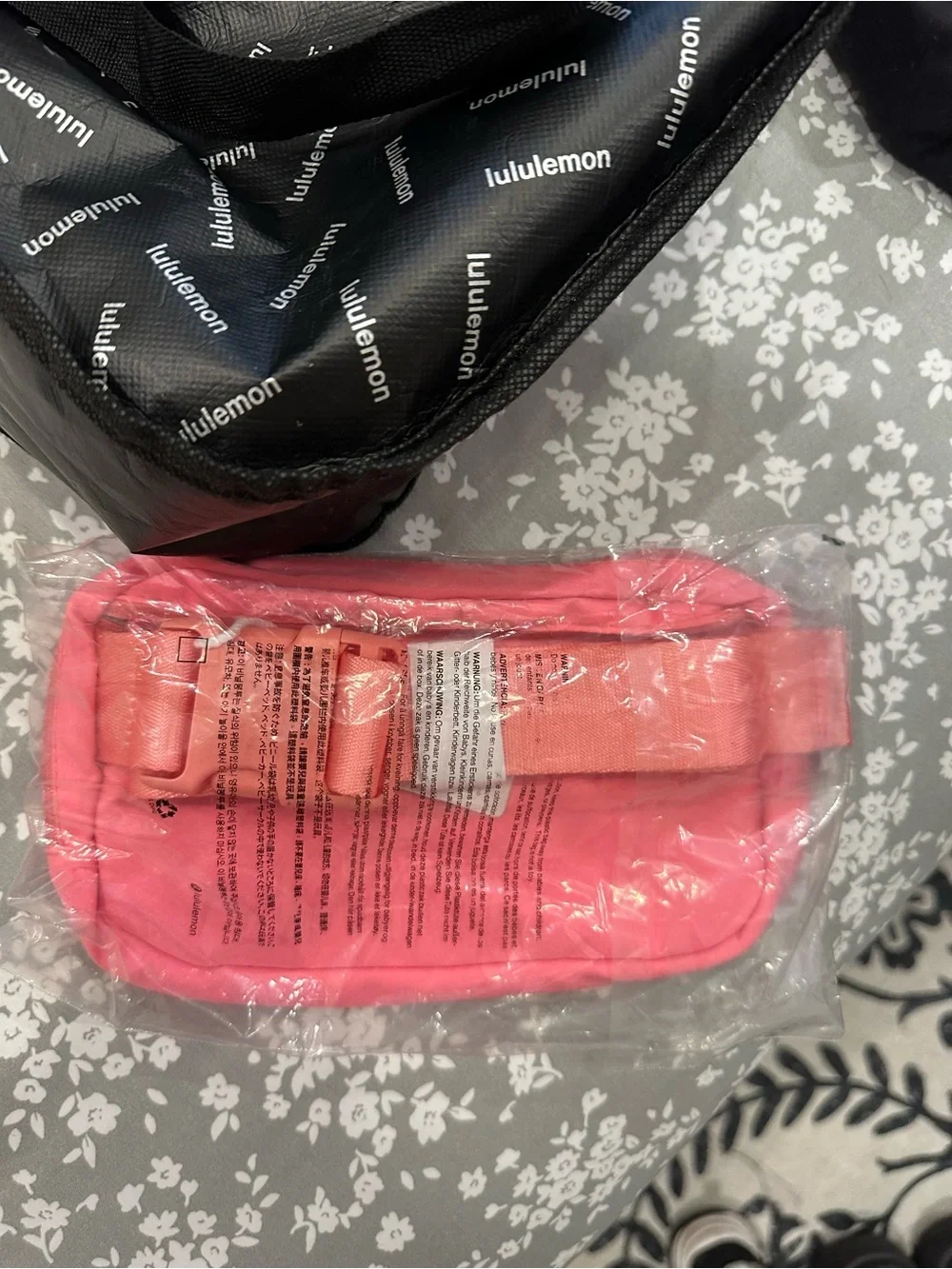 lululemon athletica Hot Pink Zip Cosmetic Pouch